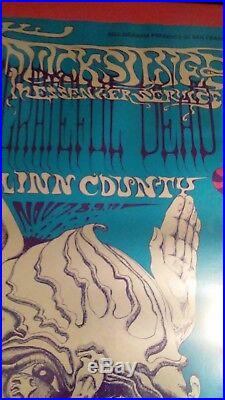 GRATEFUL DEAD 11-8-1968 Fillmore west concert poster framed Lee Conklin