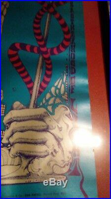 GRATEFUL DEAD 11-8-1968 Fillmore west concert poster framed Lee Conklin