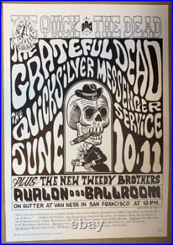 GRATEFUL DEAD 1966 AVALON BALLROOM FAMILY DOG CONCERT POSTER FD-12-2 Wes Wilson
