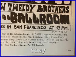GRATEFUL DEAD 1966 AVALON BALLROOM FAMILY DOG CONCERT POSTER FD-12-2 Wes Wilson