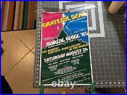 GRATEFUL DEAD 1985 Boreal Ridge Concert Poster Highest Dead Concert in the World