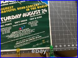 GRATEFUL DEAD 1985 Boreal Ridge Concert Poster Highest Dead Concert in the World