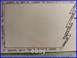 GRATEFUL DEAD 1985 EAST COAST FALL TOUR POSTCARD ORIGINAL 4 x 9 AUCTION RARE