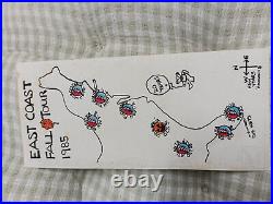 GRATEFUL DEAD 1985 EAST COAST FALL TOUR POSTCARD ORIGINAL 4 x 9 AUCTION RARE