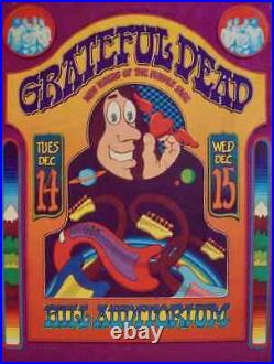 GRATEFUL DEAD ANN ARBOR 1971 concert poster GARY GRIMSHAW VERY RARE