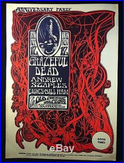 GRATEFUL DEAD (AOR 2.185) 1966 Old Cheesecake Factory Concert Poster