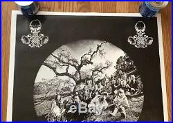 GRATEFUL DEAD AOXOMOXOA VINTAGE LP POSTER Rick Griffin Courtney Love