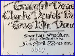 GRATEFUL DEAD APRIL 22, 1979 SPARTAN STADIUM CALIF CONCERT POSTER By RANDY TUTEN