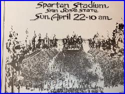 GRATEFUL DEAD APRIL 22, 1979 SPARTAN STADIUM CALIF CONCERT POSTER By RANDY TUTEN
