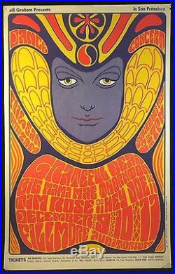 GRATEFUL DEAD (BG-41) 1966 FILLMORE WEST Vintage Concert Poster BILL GRAHAM