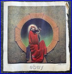 GRATEFUL DEAD BLUES FOR ALLAH ORIGINAL Poster Signed And Numbered GARRIS 1974