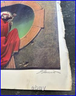 GRATEFUL DEAD BLUES FOR ALLAH ORIGINAL Poster Signed And Numbered GARRIS 1974