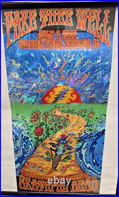 GRATEFUL DEAD BOB WEIR FARE THEE WELL CHICAGO'15 SIGNED DUBOIS JULY 4th poster