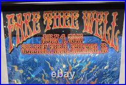 GRATEFUL DEAD BOB WEIR FARE THEE WELL CHICAGO'15 SIGNED DUBOIS JULY 4th poster