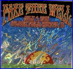 GRATEFUL DEAD BOB WEIR FARE THEE WELL CHICAGO'15 SIGNED DUBOIS JULY 4th poster
