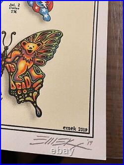 GRATEFUL DEAD & COMPANY 2019 SUMMER TOUR Butterflies Show Edition s/n