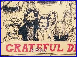 GRATEFUL DEAD Concert Poster 1973 ORIGINAL Jerry Garcia Harvey Weinstein