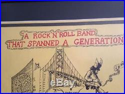 GRATEFUL DEAD Concert Poster 1973 ORIGINAL Jerry Garcia Harvey Weinstein