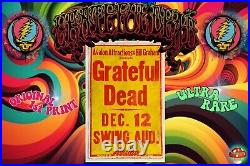 GRATEFUL DEAD Concert Poster Original 1st Print. Swing Auditorium 12/12/80