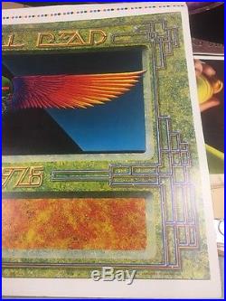 GRATEFUL DEAD EGYPT 1978 CONCERT TOUR POSTER Wings By Pyramid Color Check