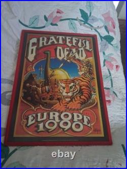 GRATEFUL DEAD EUROPE 1990 Original Poster Artist Rick Griffin 33.5h X 24w