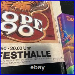 GRATEFUL DEAD EUROPE 1990 Original Poster Artist Rick Griffin 33.5h X 24w