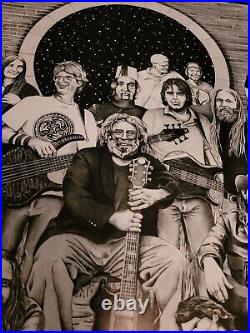 GRATEFUL DEAD FAMILY 22 x 17 Poster Garcia Lesh DAVID DRENNON Signed Pen