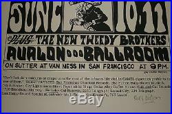 GRATEFUL DEAD FAMILY DOG Quick and the Dead Lithograph AUTOGRAPHED Wes Wilson