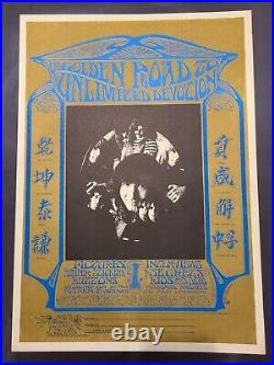 GRATEFUL DEAD FAN CLUB GOLDEN ROAD DEVOTION 1967 poster 14x20 AOR 2.192