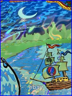 GRATEFUL DEAD FARE THEE WELL CHICAGO 2015 ORIGINAL DUBOIS SIGNED JULY 5th FOIL