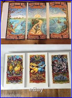 GRATEFUL DEAD FARE THEE WELL CHICAGO AJ MASTHAY & MIKE DUBOIS EDITION 6 POSTERS