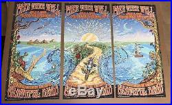 GRATEFUL DEAD FARE THEE WELL TOUR CHICAGO IL SOLDIER FIELD 12x24 Set Of 3