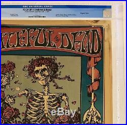 GRATEFUL DEAD FD26-OP-1 Skeleton Roses 1st Print Poster & Handbill Lot AOR BG