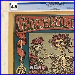 GRATEFUL DEAD FD26-OP-1 Skeleton Roses Original 1st Print Poster Rare CGC AOR BG