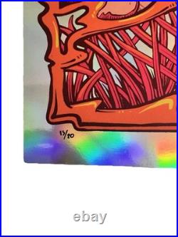 GRATEFUL DEAD FOIL Poster SUGAR MAGNOLIA Signed Zazz Kennedy Hand Doodled S/N