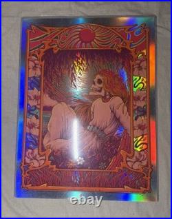 GRATEFUL DEAD FOIL Poster SUGAR MAGNOLIA Signed Zazz Kennedy Hand Doodled S/N