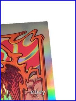 GRATEFUL DEAD FOIL Poster SUGAR MAGNOLIA Signed Zazz Kennedy Hand Doodled S/N