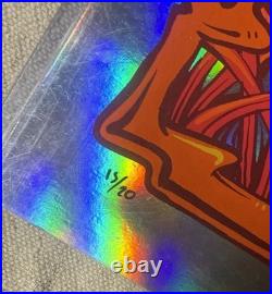 GRATEFUL DEAD FOIL Poster SUGAR MAGNOLIA Signed Zazz Kennedy Hand Doodled S/N