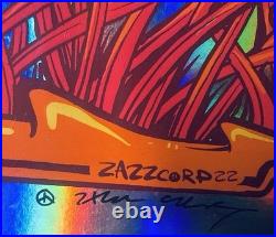 GRATEFUL DEAD FOIL Poster SUGAR MAGNOLIA Signed Zazz Kennedy Hand Doodled S/N