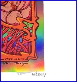 GRATEFUL DEAD FOIL Poster SUGAR MAGNOLIA Signed Zazz Kennedy Hand Doodled S/N
