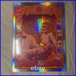 GRATEFUL DEAD FOIL Poster SUGAR MAGNOLIA Signed Zazz Kennedy Hand Doodled S/N