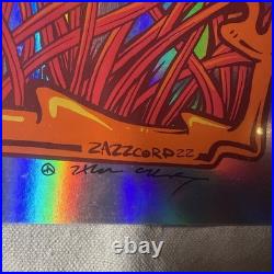 GRATEFUL DEAD FOIL Poster SUGAR MAGNOLIA Signed Zazz Kennedy Hand Doodled S/N
