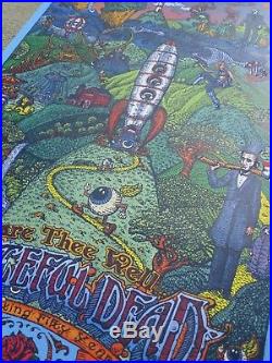 GRATEFUL DEAD Fare Thee Well Soldier Field Chicago 2015 Poster by David Welker