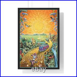 GRATEFUL DEAD GOLDEN ROAD FRAMED POSTER 24x36 JERRY GARCIA