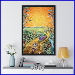 GRATEFUL DEAD GOLDEN ROAD FRAMED POSTER 24x36 JERRY GARCIA