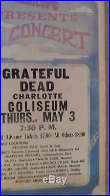 Grateful Dead Hells Boxing Style Rare Hippie Concert Poster
