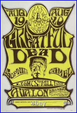 GRATEFUL DEAD / JERRY GARCIA 1966 TOUR AVALON BALLROOM 3rd PRINTING POSTER
