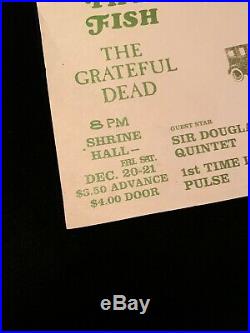 GRATEFUL DEAD Los Angeles Handbill 1967 Poster SHRINE HALL BG FD Rare Original