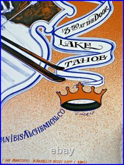 GRATEFUL DEAD MORNING GLORY POSTER Lake Tahoe Limited Reprint 4783/5000