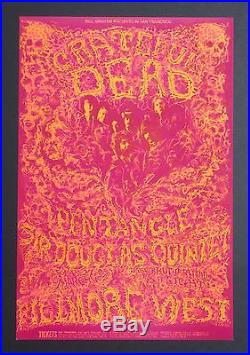Grateful Dead + Pentangle (bg-162-op-1) Original 1969 Fillmore Concert Poster